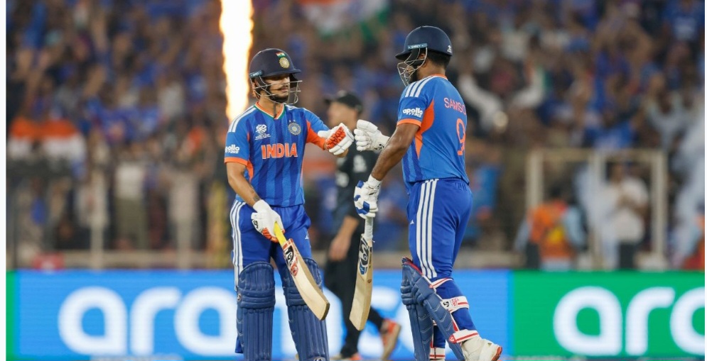 India Posts Massive 255/5 in Ahmedabad T20 World Cup Final Against New Zealan