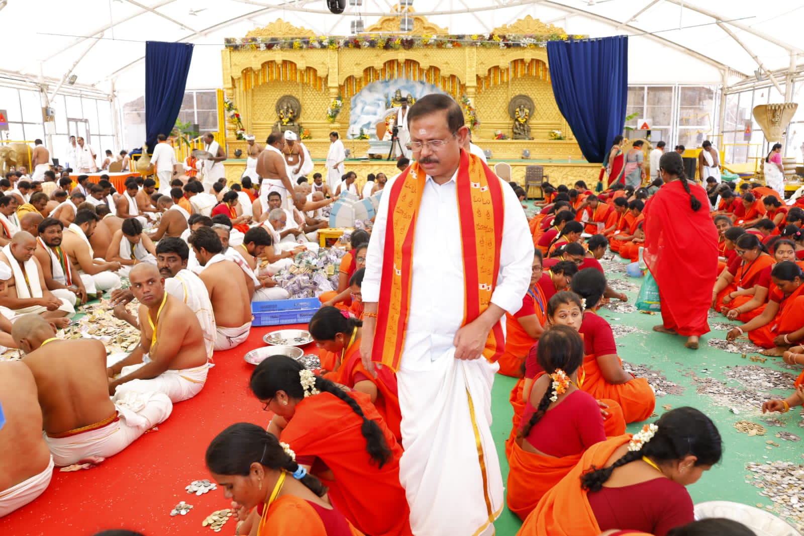 Counting of donations at the Srisailam temple has yielded an income of ₹7.19 crores.