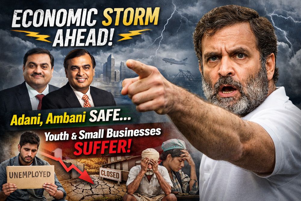 Economic Storm Ahead: Rahul Gandhi Warns of Major Crisis, Targets Modi’s Economic Policies