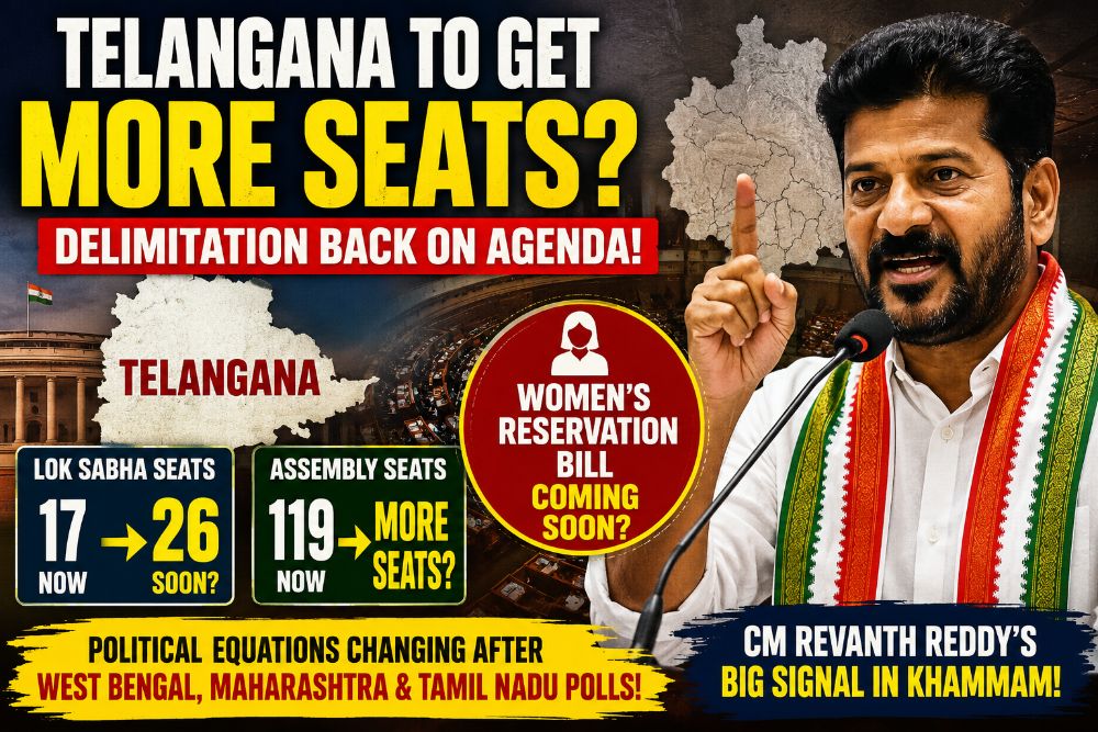 Big Political Signal from Revanth Reddy: More MP Seats for Telangana Soon? Delimitation Bill Back in Focus
