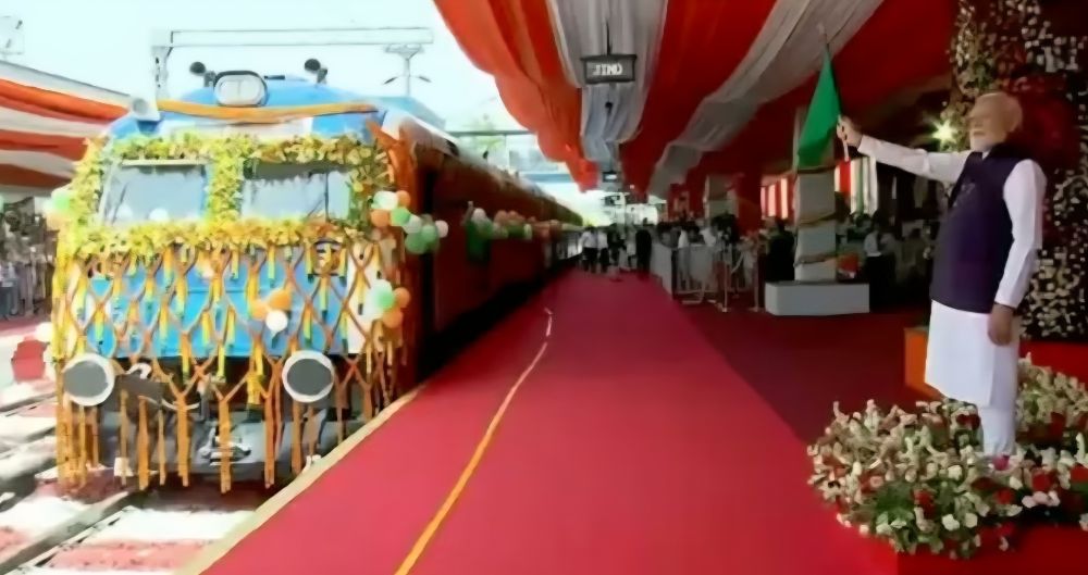 PM Modi inaugurates India's first hydrogen train, marking the beginning of the green rail era.