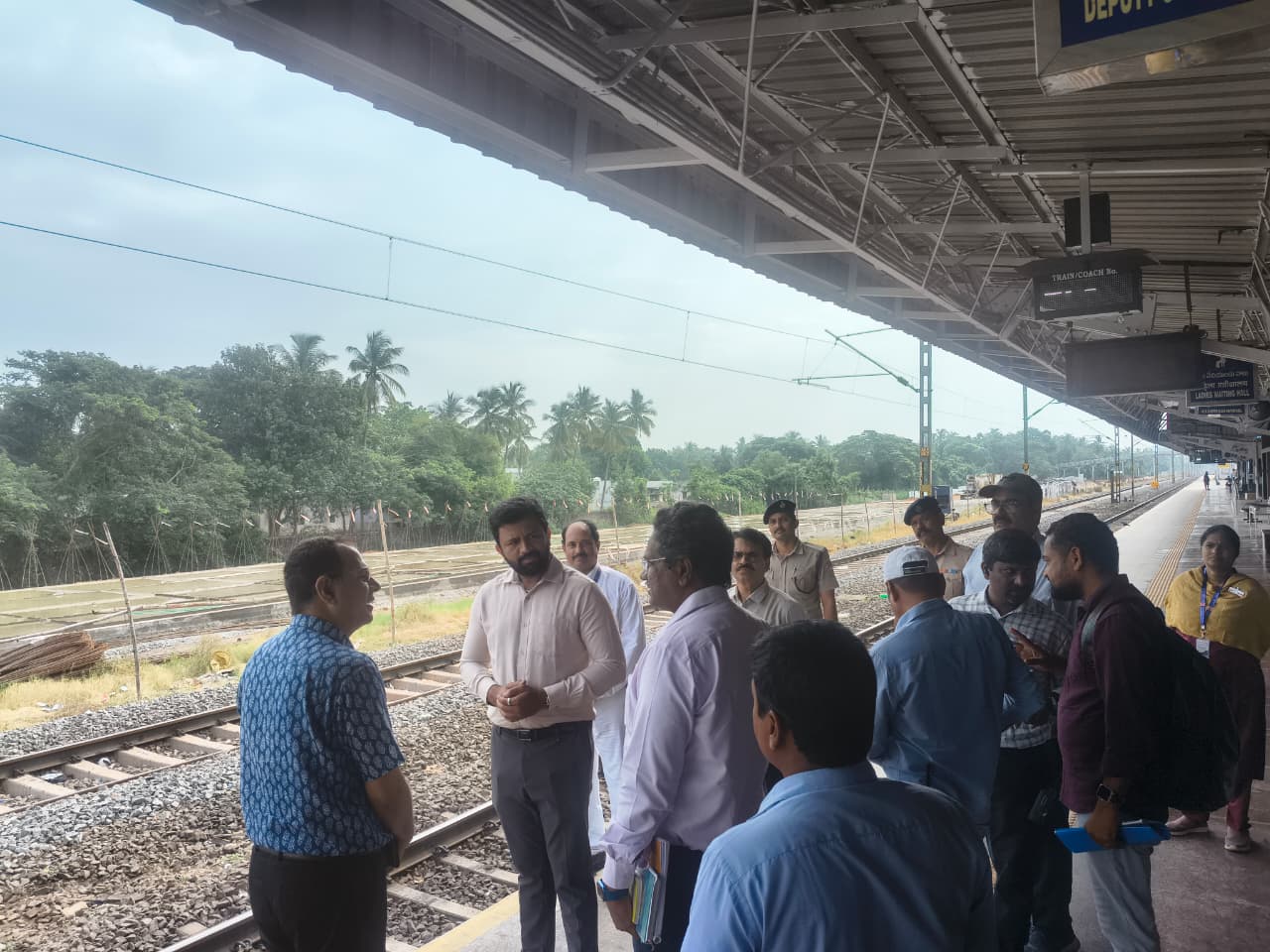 South Coast Railway Reviews Station Upgrades Ahead of Godavari Pushkaram