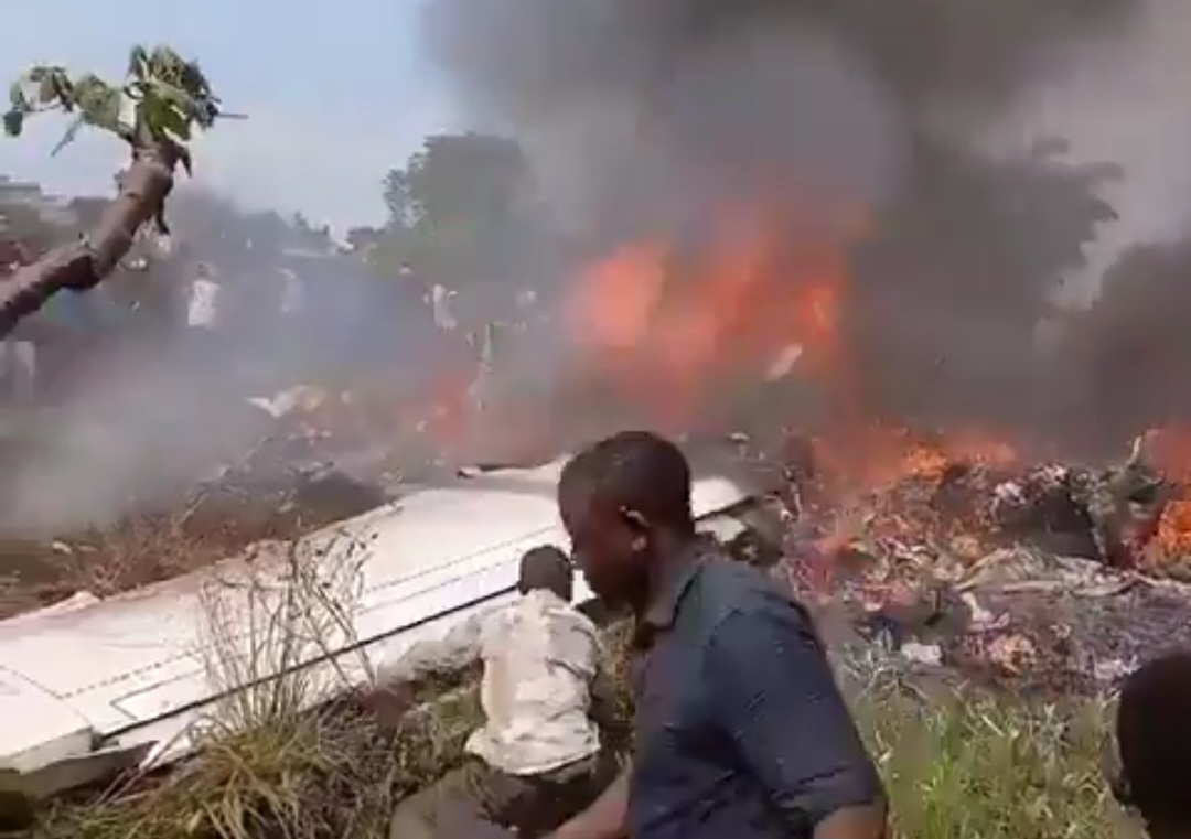 BREAKING: DR Congo Plane Crash Claims 14 Lives, Two Top Military Officials Killed